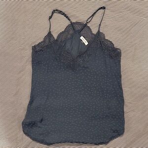 Aritzia Midnight Blue Lace Cami